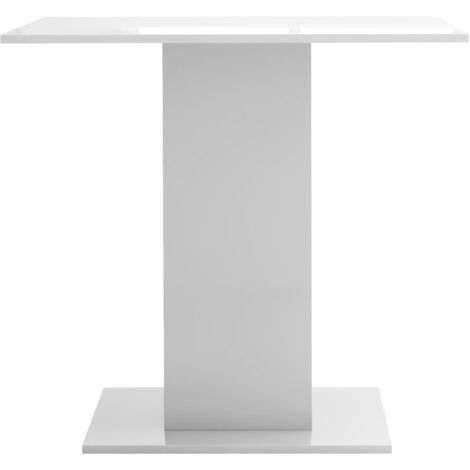 Table de salle à manger,Design Scandinave,Table à manger Blanc brillant 80x80x75 cm Aggloméré HH29725
