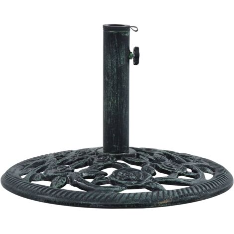 Pied de parasol Socle de parasol - Vert 9 kg 40 cm Fonte BV353157 - BonneVie (1/5)