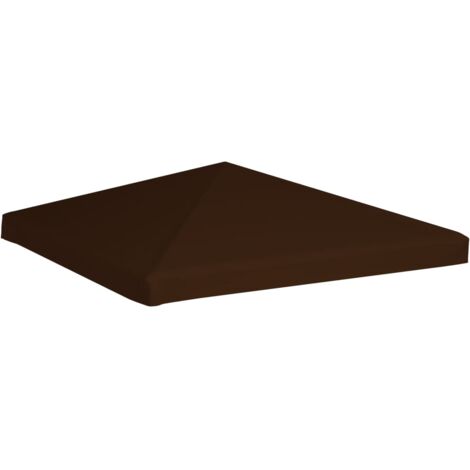 Toile supérieure de gazebo, Toile de rechange pour tonnelle, 310 g/m² 3x3 m Marron OIB2473E (1/5)