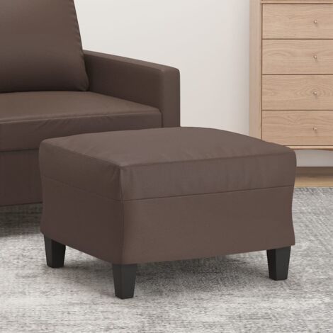 Repose-pied Tabouret pour Maison Salon Chambre Marron 60x50x41 cm Similicuir -BV85645 (1/5)