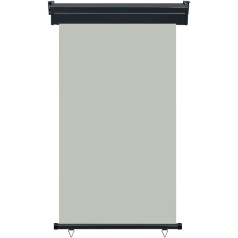 Auvent Marquise latéral de balcon, Store Banne pour Jardin Balcon Terrasse, 100x250 cm Gris OIB7384E (1/5)