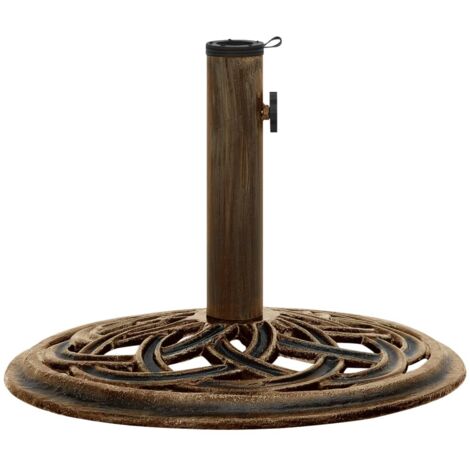 Pied de parasol Socle de parasol - Bronze 44x44x31 cm Fonte BV328268 (1/5)