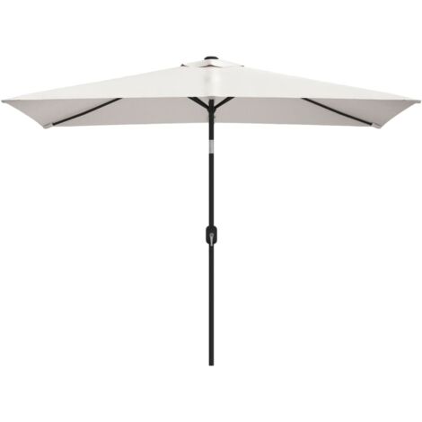 Parasol, Parasol pour Balcon Jardin Plage Terrasse, 200 x 300 cm Blanc sable Rectangulaire OIB7757E (1/5)