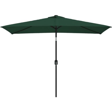Parasol - Parasol déporté Parasol de Jardin 200 x 300 cm Vert Rectangulaire BV947992