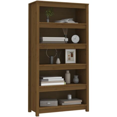 FHE - Buffets - bahuts - Buffet Marron miel 140x35x80 cm Bois massif de
