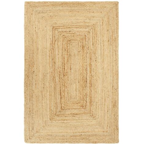 Tapis En Jute Naturel, Tapis De Sol Tressé écologique Tissé à La Main, Décoration Bohème, Style Scandinave, Tapis En Fibre Végétalienne, Paillasson Multi-usage, Salon, Chambre D'enfants - France