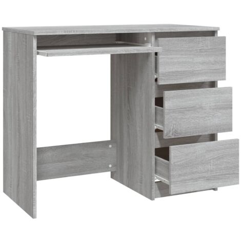 Bureau - Bureau informatique - Table de Bureau Sonoma gris 90x45x76 cm Bois d'ingénierie BV556175 - BonneVie