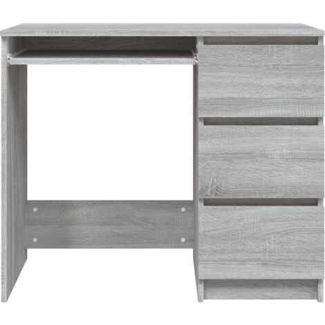 Bureau - Bureau informatique - Table de Bureau Sonoma gris 90x45x76 cm Bois d'ingénierie BV556175 - BonneVie