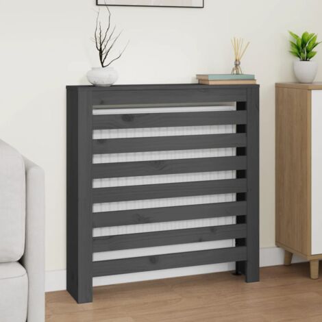 VIDAXL Cache-radiateur 153x19x84 cm Bois massif de pin pas cher