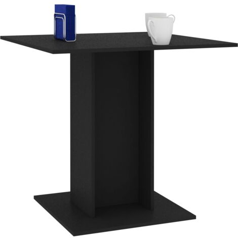 Table à manger Scandinave - Table de salle à manger Noir 80 x 80 x 75 cm Aggloméré BV980291 - BonneVie