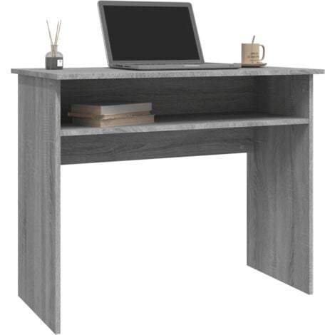 Bureau informatique Table de bureau - Sonoma gris 90x50x74 cm Bois d'ingénierie BV794822 - BonneVie