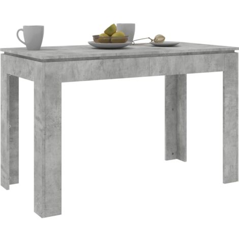 Table à manger Scandinave - Table de salle à manger Gris béton 120 x 60 x 76 cm Aggloméré BV368518 - BonneVie