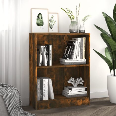 Étagère De Bureau En Bois Massif à 2 Niveaux - Petite Bibliothèque / Organiseur Pour Livres, Fournitures - Dimensions Compactes
