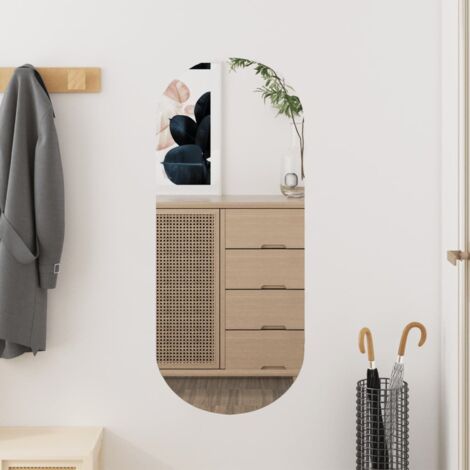 Miroir mural Style Moderne - 30x70 cm Verre Ovale BV577404 - BonneVie (1/5)