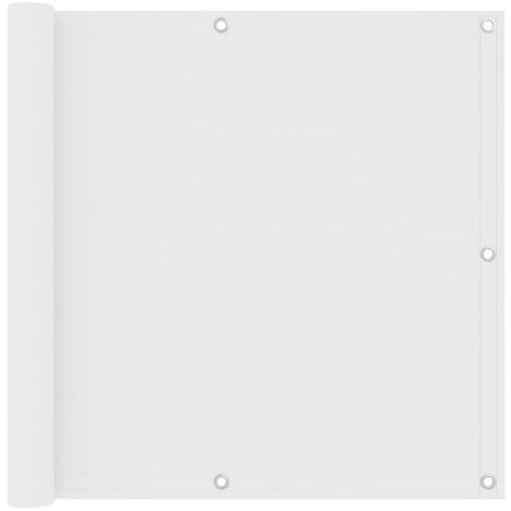 Brise vue pour balcon - Brise vent Écran de jardin Blanc 90x500 cm Tissu Oxford BV304359 - BonneVie (1/5)