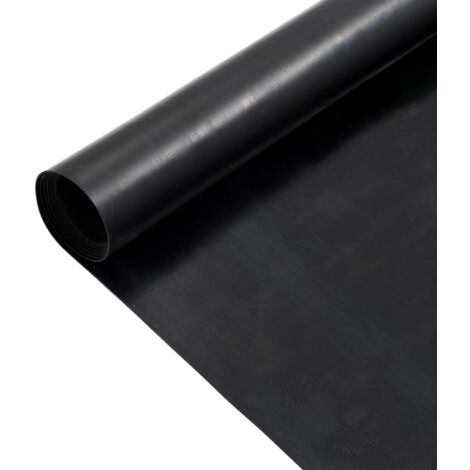Tapis en caoutchouc antidérapant Tapis de salon  Tapis d'entrée 1,2x5 m 1 mm Lisse 57237
