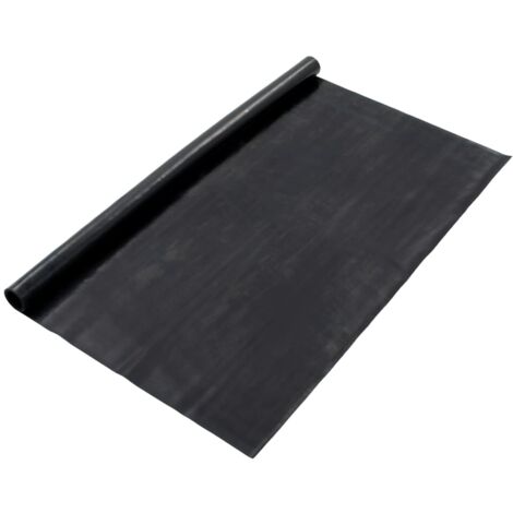 Tapis en caoutchouc antidérapant Tapis de salon  Tapis d'entrée 1,2x5 m 1 mm Lisse 57237