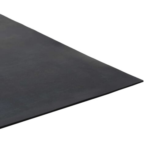 Tapis en caoutchouc antidérapant Tapis de salon  Tapis d'entrée 1,2x5 m 1 mm Lisse 57237