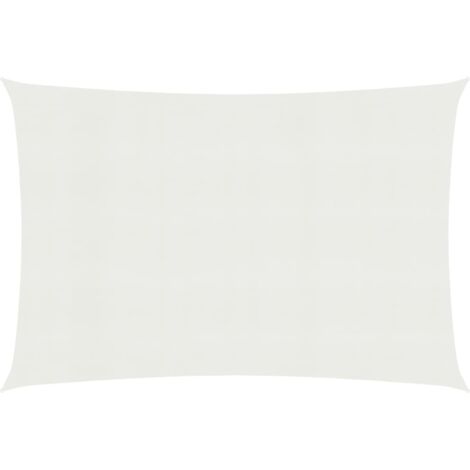 Voile d'Ombrage,Toile d'ombrage,Voile de parasol 160 g/m² Blanc 3x6 m PEHD CFW81731 (1/5)