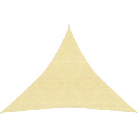 Voile d'Ombrage,Toile d'ombrage,Voile de parasol 160 g/m² Beige 3x3x3 m PEHD CFW31615 (1/5)