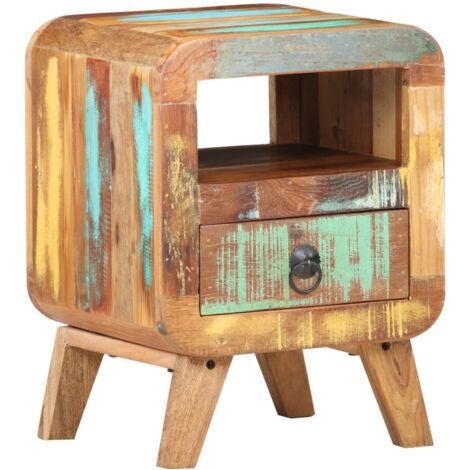 Table de chevet,Tables d'appoint,Table de nuit 30x30x41 cm Bois de récupération massif CFW74669 (1/5)