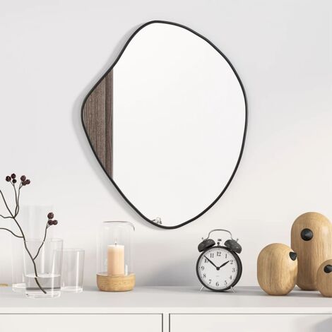 Miroir mural,Miroir déco Noir 50x40 cm CFW18757 (1/5)