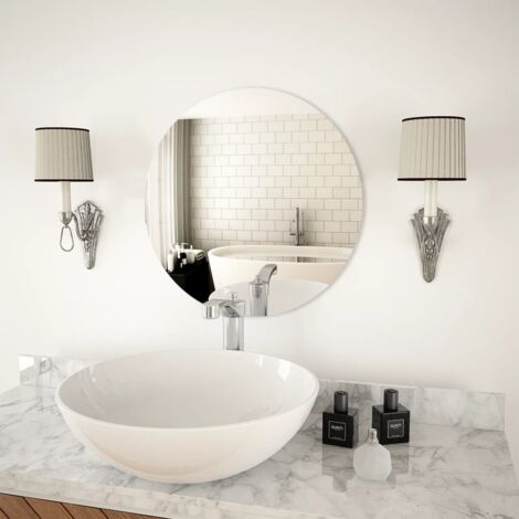 Miroir mural,Miroir déco 50 cm Rond Verre CFW15375 (1/5)