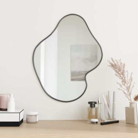 Miroir mural,Miroir déco Noir 50x40 cm CFW45634 (1/5)
