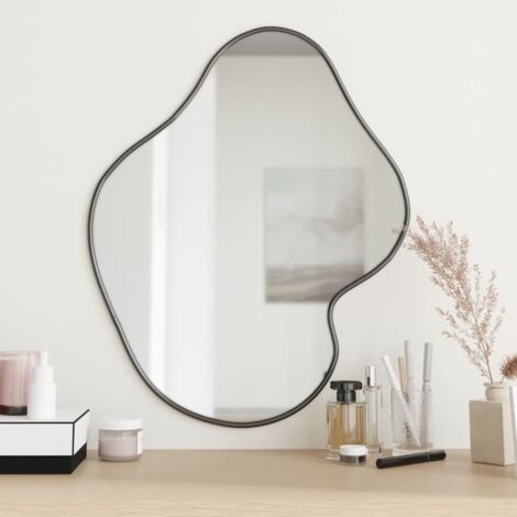 Miroir mural，Miroir déco Noir 60x50 cm CFW76559 (1/5)