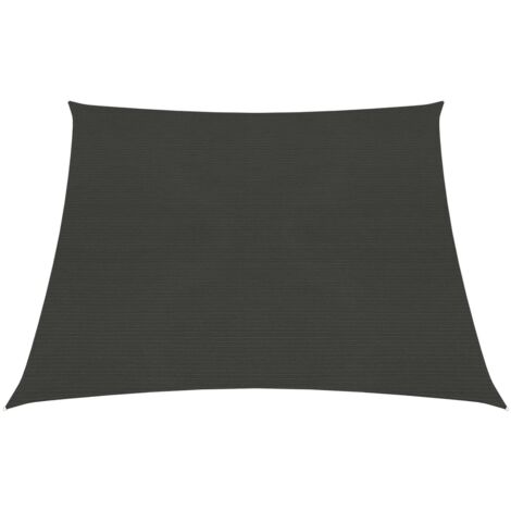 Voile d'Ombrage,Toile d'ombrage,Voile de parasol 160 g/m² Anthracite 3/4x3 m PEHD CFW40012 (1/5)