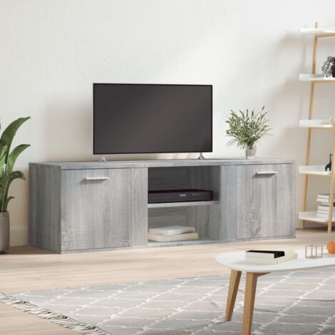 Meuble TV,Meuble de Rangement,Banc TV sonoma gris 120x34x37 cm bois d'ingénierie CFW399979 (1/5)