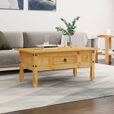 Table basse,Table d'appoint,Table de Salon Pin mexicain Gamme Corona 100 x 55 x 44 cm CFW973261 (1/5)