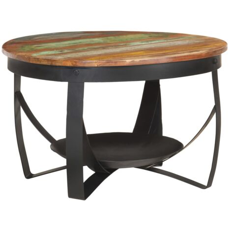 Table basse,Table d'appoint,Table de Salon Ø68x43 cm Bois de récupération massif CFW440254 (1/5)