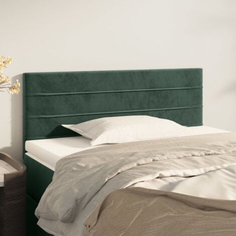 Tête de lit pour lit adult  Décoration murale Vert foncé 90x5x78/88 cm Velours CFW838202 (1/5)