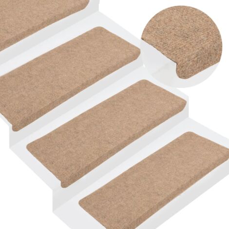 Design In – Tapis d'escalier auto-adhésifs 15 pcs – Dimensions 65x24,5 cm – Feutre aiguilleté 95% PES – Antidérapants et insonorisants - CFW32903 (1/5)