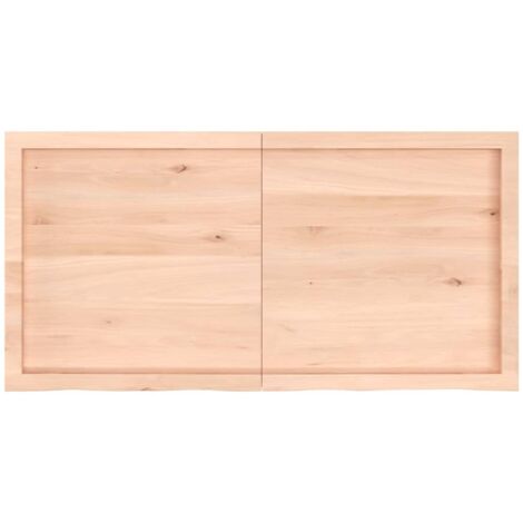 Plateau De Table En Chêne Massif Gris Foncé 180x60x4 Cm – Bord Naturel Vivant, Plan De Travail Cuisine, Bureau Ou Table Basse DIY