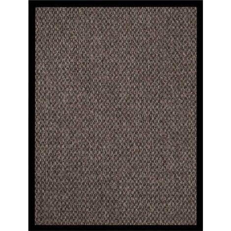 Tapis d'entrée uni - 40x60 cm - Style Classique - Coloris Brun foncé