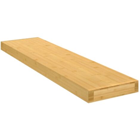 Étagère murale,Étagère suspendue,Etagères Flottantes 80x20x4 cm bambou CFW69604 (1/4)