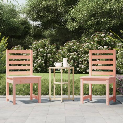 Lot de 2 Chaises de jardin,Assise de jardin,Siège de Terrasse 50x48x91,5 cm bois massif de douglas CFW56972 (1/5)