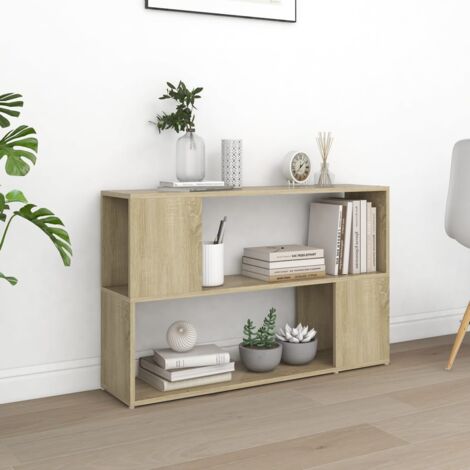 Bibliothèque,Armoire de livres,Meuble de Rangement Chêne Sonoma 100x24x63 cm Bois d'ingénierie CFW52949 (1/5)