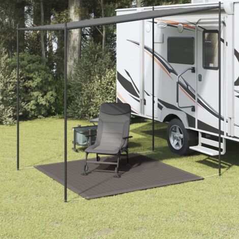 Tapis de tente,Tapis extérieur,Tapis de jardin 200x200 cm Anthracite CFW569011 (1/5)