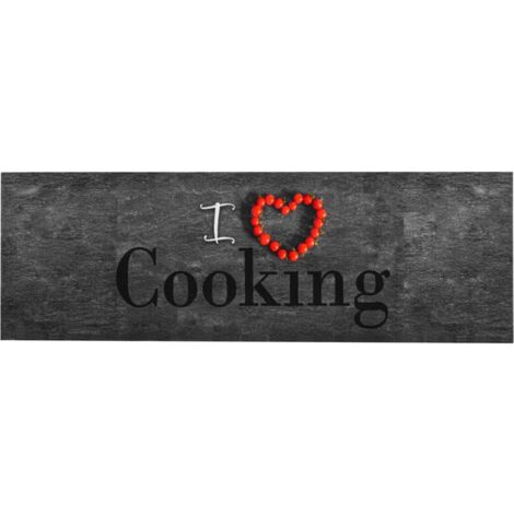 Tapis Salon,Tapis Chambre,Tapis de cuisine lavable Cooking 60x300 cm CFW36354 (1/5)