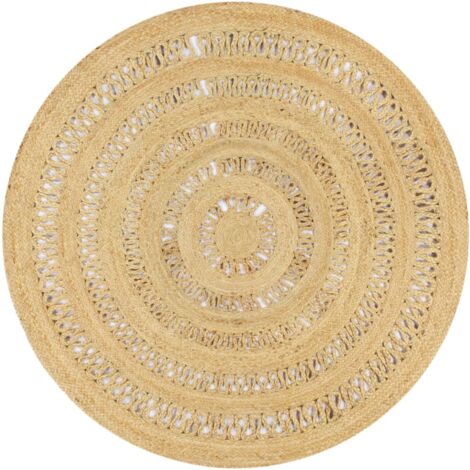 Tapis Salon,Tapis Chambre,Tapis fait à la main Jute tressée 150 cm CFW47032 (1/5)