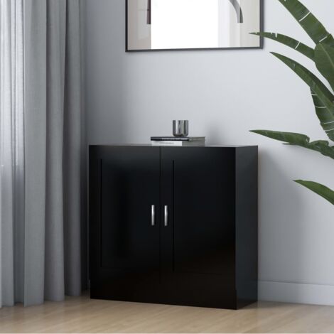 Bibliothèque,Armoire de livres,Meuble de Rangement Noir 82,5x30,5x80 cm Bois d'ingénierie CFW26105 (1/5)