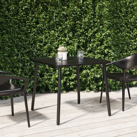 Table d'extérieur,Table de jardin anthracite 80x80x71 cm acier CFW87280 (1/5)