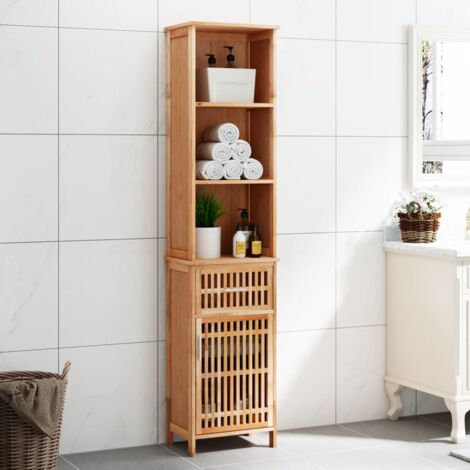 Armoire de rangement,Armoire de salle de bain 42x29x182 cm Bois massif de noyer CFW52772 (1/5)