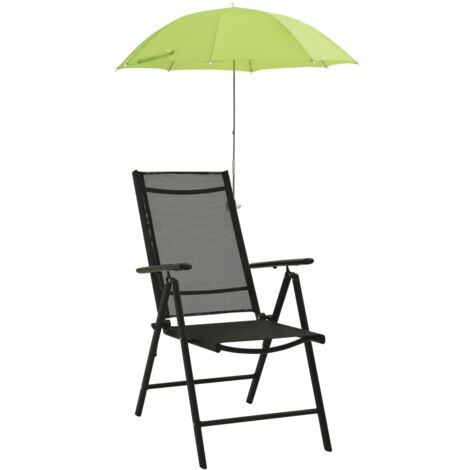 Parasols de chaise de camping 2 pcs Vert 105 cm CFW31399 (1/5)