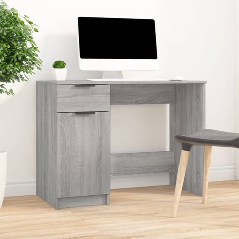 Bureau,Table de travail,Table d'étude Sonoma gris 100x50x75 cm Bois d'ingénierie CFW44741 (1/5)