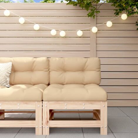 Canapé central de jardin,Canapé d'extérieur,Sofa de jardin bois de pin massif CFW27320 (1/5)