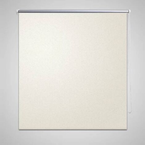 Store enrouleur occultant 120 x 230 cm crème CFW87296 (1/4)